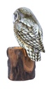 Hibou Wood (23) - Brun + Noir + Blanc