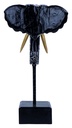 Eléphant Dali (56) - Noir + Blanc + Or