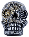 Skull Dali (15) - Noir + Blanc + Or