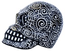 Skull Dali (15) - Noir + Blanc + Or