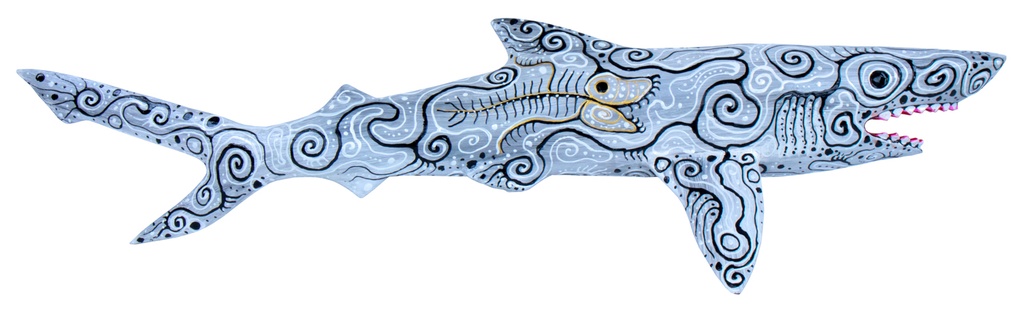 Requin Dali (100) - Gris Clair + Blanc + Noir