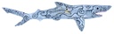 Requin Dali (100) - Gris Clair + Blanc + Noir