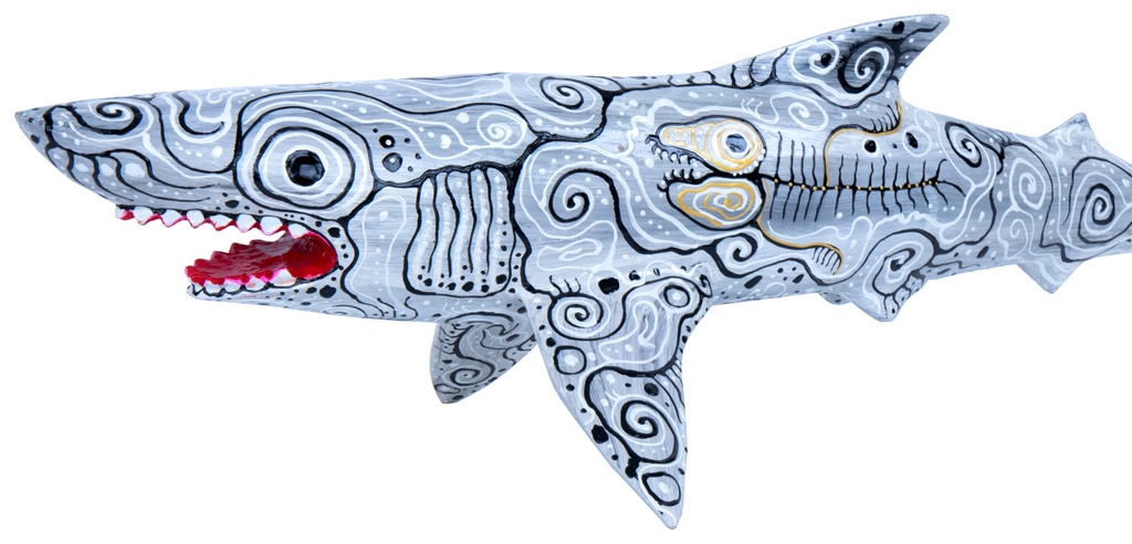 Requin Dali (100) - Gris Clair + Blanc + Noir