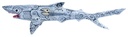 Requin Dali (100) - Gris Clair + Blanc + Noir