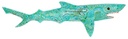 Requin Dali (100) - Turquoise + Vert + Blanc + Noir