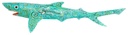 Requin Dali (100) - Turquoise + Vert + Blanc + Noir