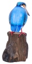 Martin-Pêcheur Stand Wood (17) - Bleu + Orange + Blanc