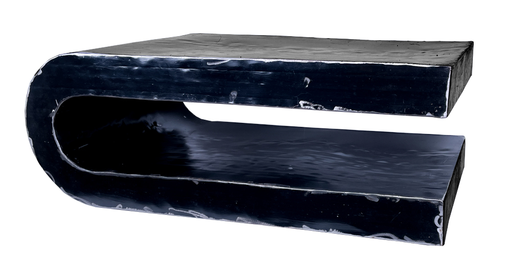 Table Basse en U (80) - Noir