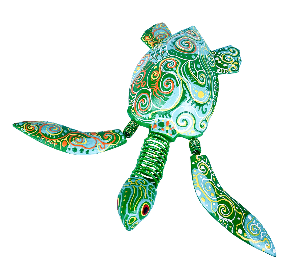Turtle Dali (32) - Vert + Turquoise
