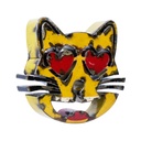 Emoji (30) - 😻 - Chat souriant aux yeux en cœurs