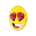 Emoji Upcycling (30) - 😍 - Visage souriant avec des yeux en forme de Cœur