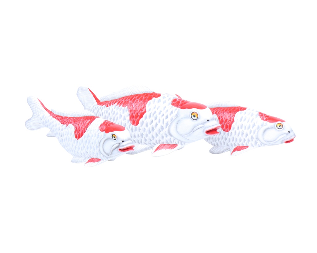 Koi Wood (40) - Blanc + Rouge (Set de 3)
