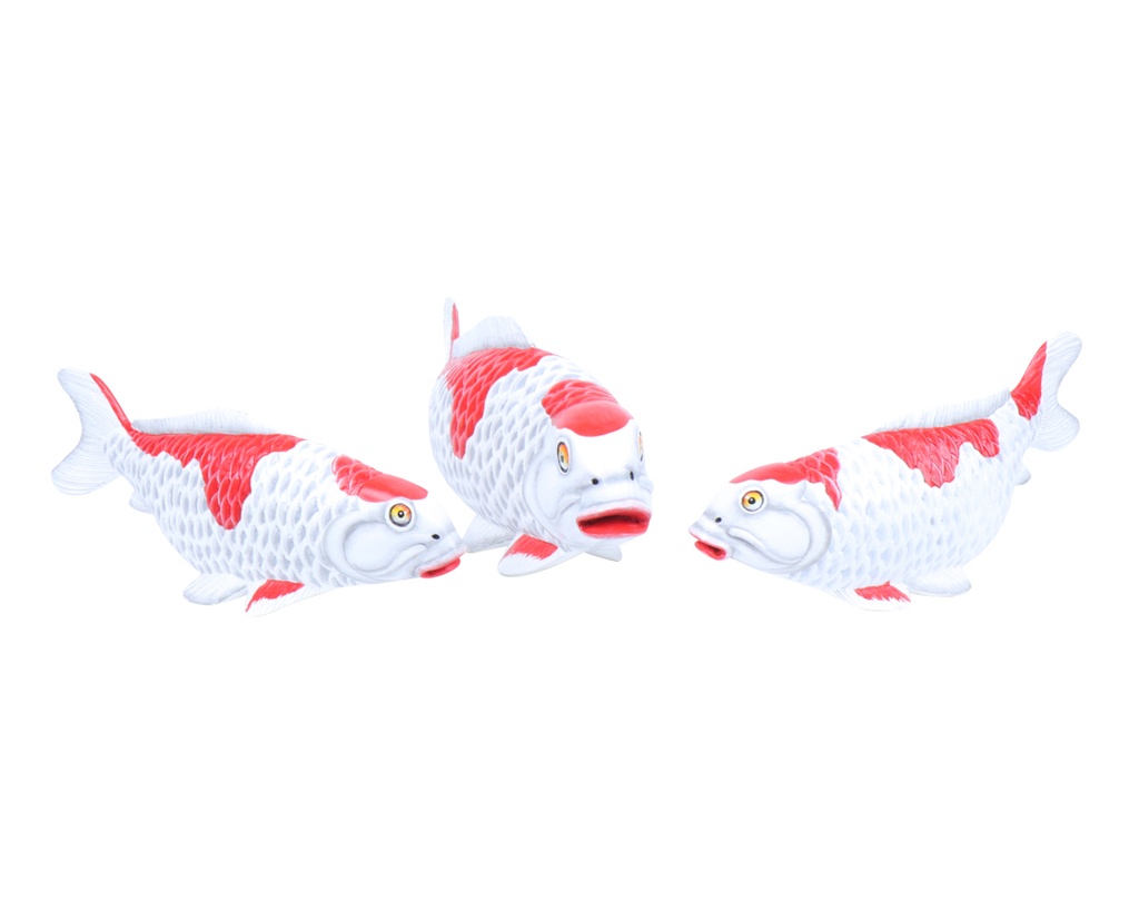 Koi Wood (40) - Blanc + Rouge (Set de 3)
