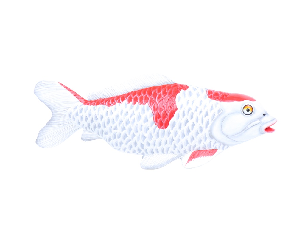 Koi Wood (40) - Blanc + Rouge (Set de 3)