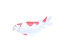Koi Wood (40) - Blanc + Rouge (Set de 3)