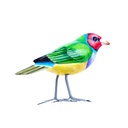 Bird Wood (10) - Mix Couleur & Modèle (Minimum 12 pcs)
