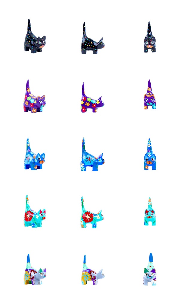 Chat Dali (8) - Mix Couleur (Set de 20 pcs)