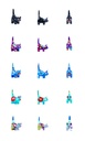 Chat Dali (8) - Mix Couleur (Set de 20 pcs)