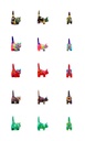 Chat Dali (8) - Mix Couleur (Set de 20 pcs)