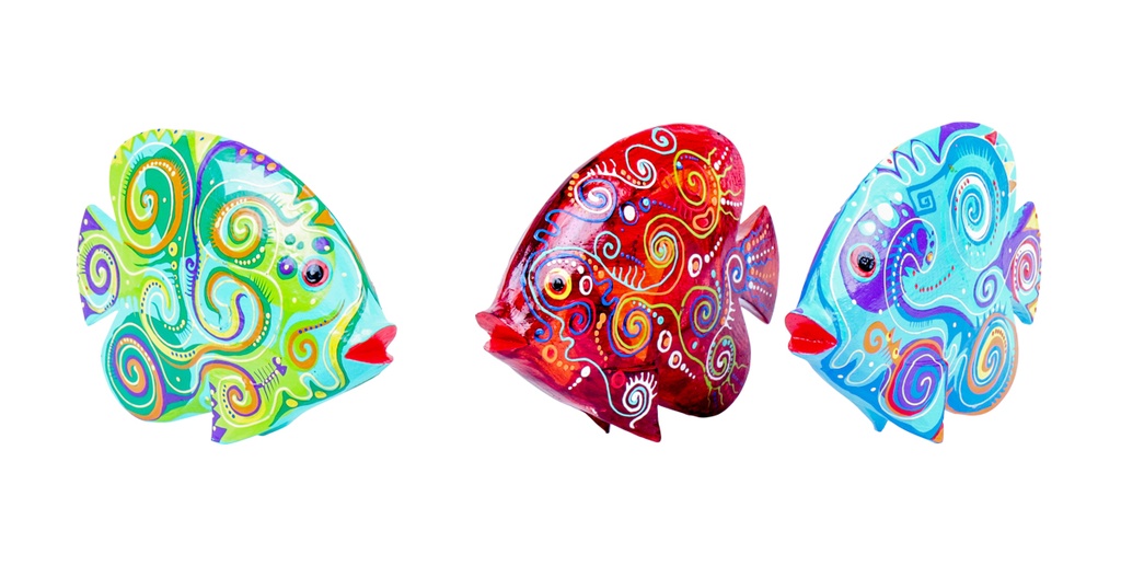 Poisson Dali (15) - Mix Couleur (Set de 3)