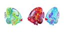 Poisson Dali (15) - Mix Couleur (Set de 3)
