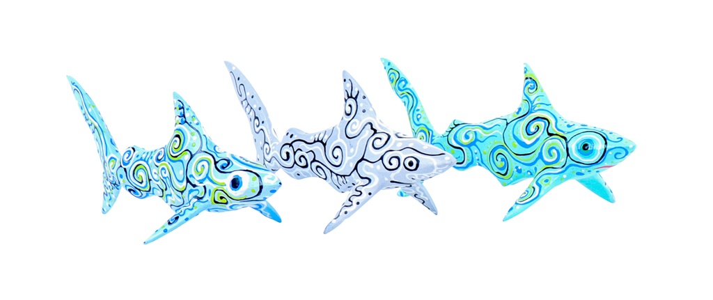 Requin Dali (22) - Mix Couleur (Set de 3)