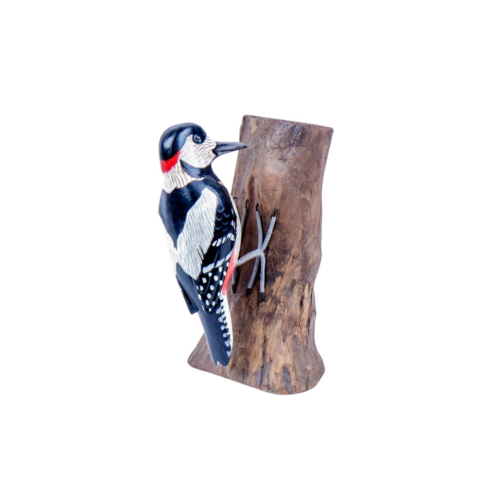 Pic Épeiche Wood (18) - Blanc + Noir + Rouge