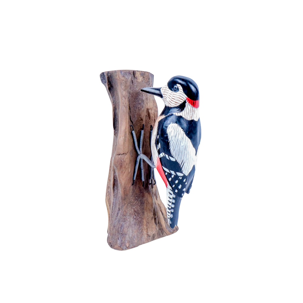 Pic Épeiche Wood (18) - Blanc + Noir + Rouge