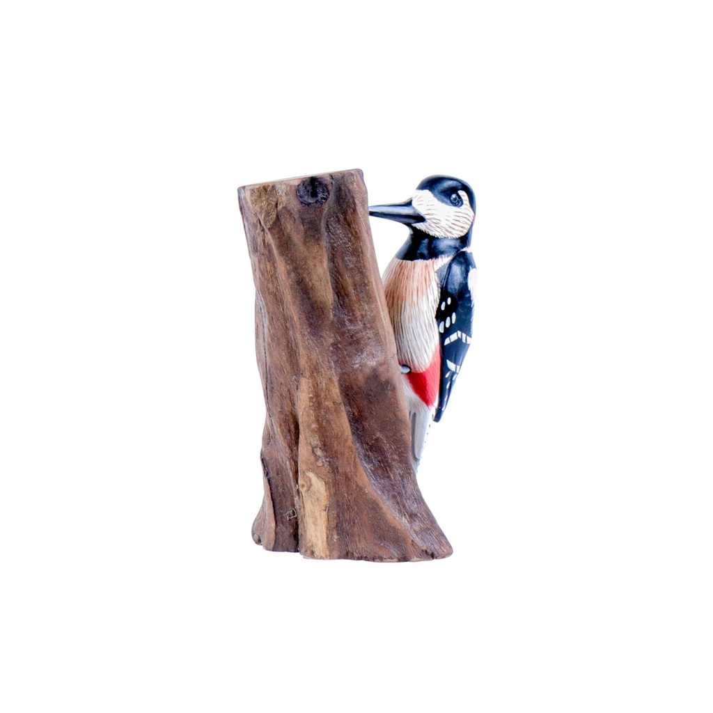 Pic Épeiche Wood (18) - Blanc + Noir + Rouge