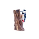 Pic Épeiche Wood (18) - Blanc + Noir + Rouge