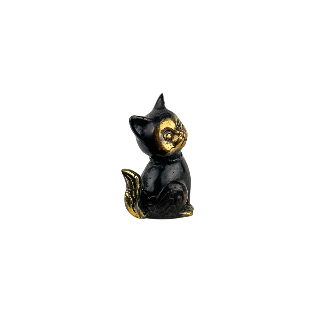 Chat Assis Bronze (8) - Noir + Or (Minimum 3 pcs)