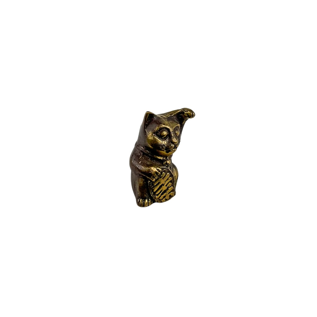 Chat Chanceux Bronze (6) - Noir + Or (Minimum 3 pcs)