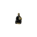 Chat Couché Bronze (5) - Noir + Or (Minimum 3 pcs)
