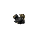 Chat Couché Bronze (5) - Noir + Or (Minimum 3 pcs)