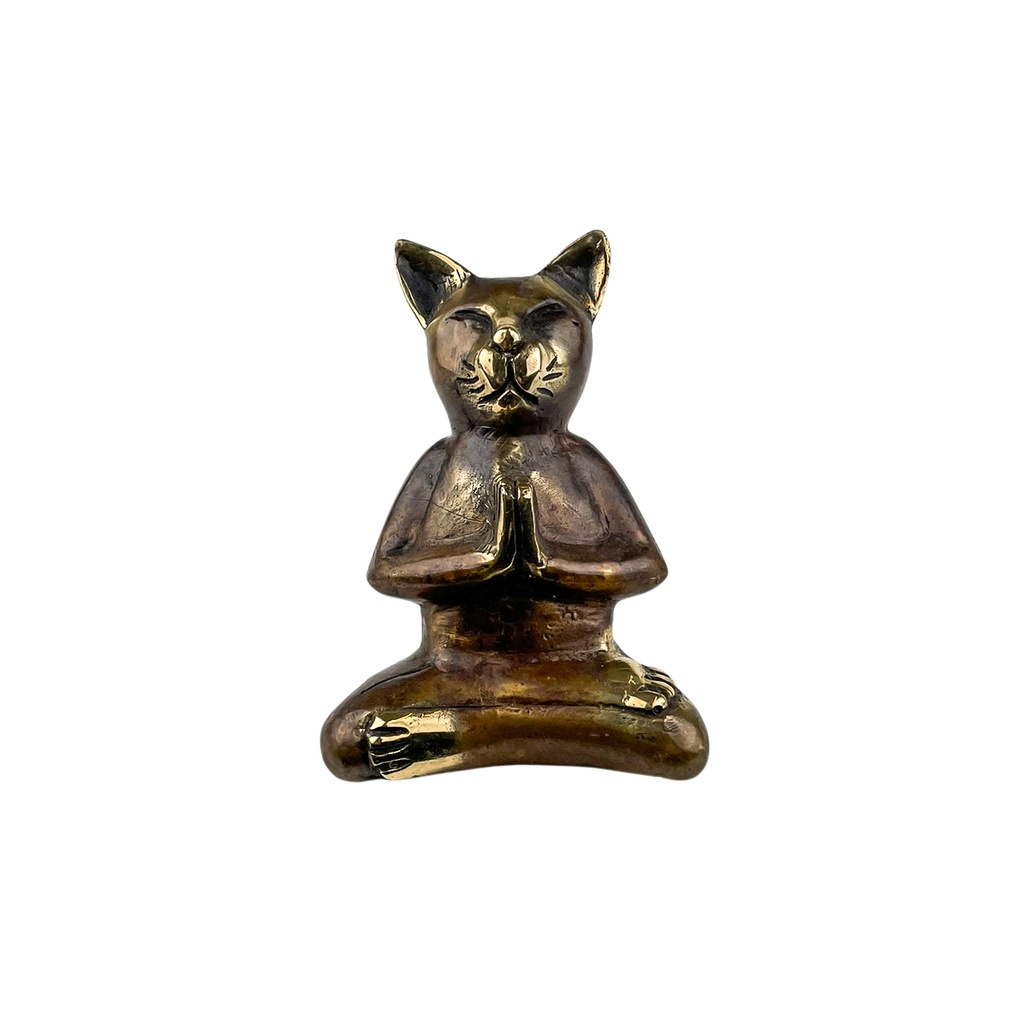 Chat Yoga Bronze (13) - Noir + Or