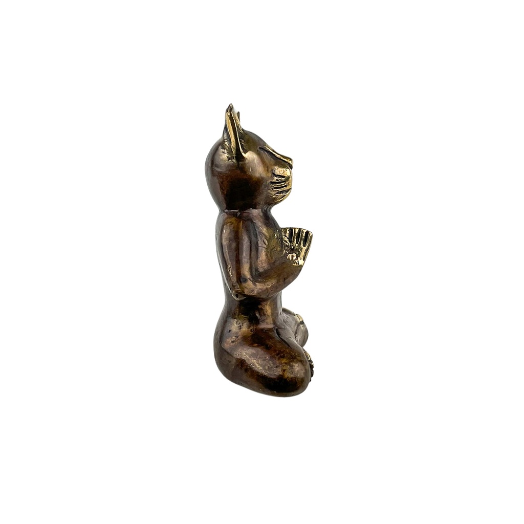 Chat Yoga Bronze (13) - Noir + Or