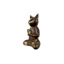 Chat Yoga Bronze (13) - Noir + Or