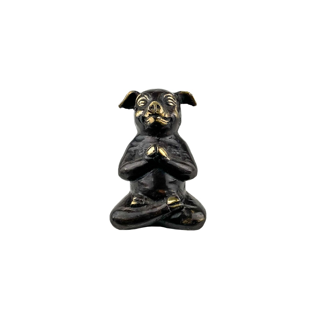 Cochon Yoga Bronze (10) - Noir + Or
