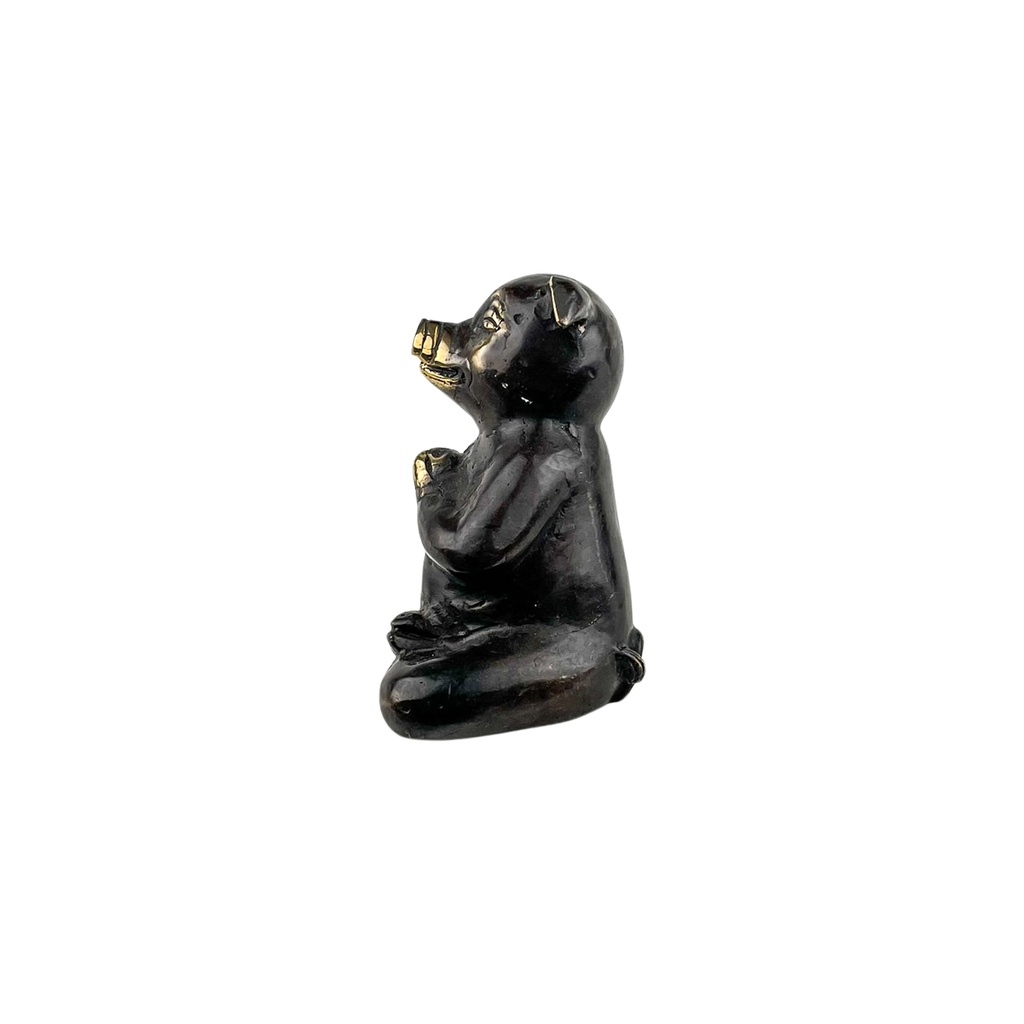 Cochon Yoga Bronze (10) - Noir + Or