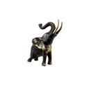 Eléphant Bronze (12) - Noir + Or