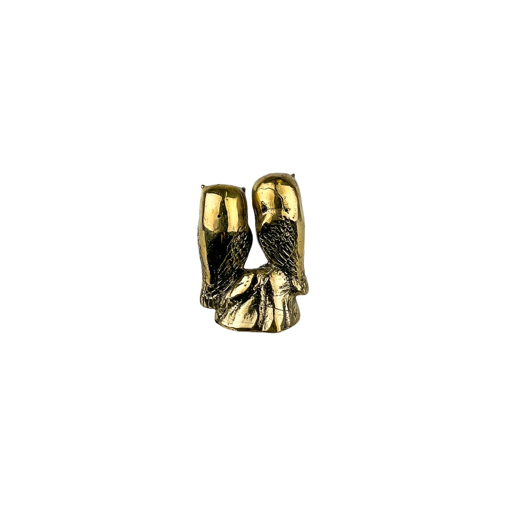 Hibou Couple Bronze (7) - Or (Minimum 3 pcs)