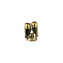 Hibou Couple Bronze (7) - Or (Minimum 3 pcs)