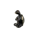 Tortue Yoga Bronze (10) - Noir + Or