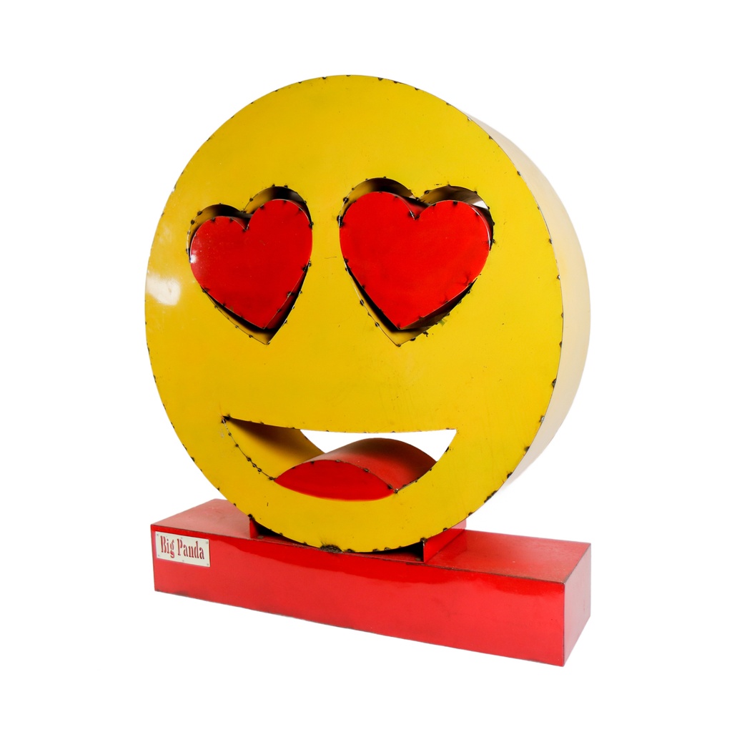 Emoji - 😍 - Visage souriant avec des yeux en forme de Cœur (140)
