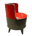 Fauteuil Up - Rouge + Gris (75)