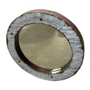 Miroir Rond Up - Blanc + Bordeaux (80)