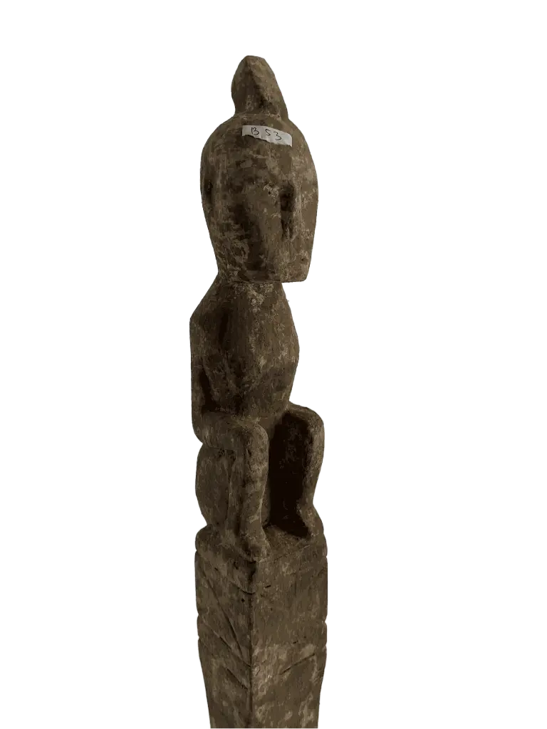 Statue Timor - Homme Assis (147)