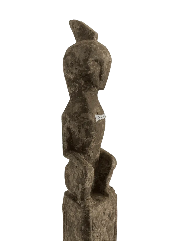 Statue Timor - Homme Assis (157)