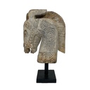 Tête de Cheval Sculptée sur Socle (45)