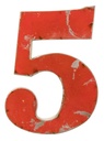 Lettre (30) - 30cm - 5 - Mix Couleur [Métal]